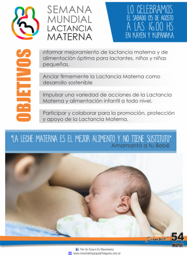 20 LACTANCIA semana mundial de la lactancia materna